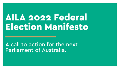 AILA 2022 Federal Election Manifesto